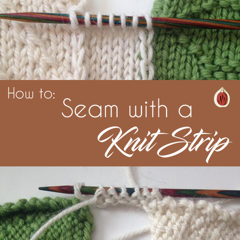 How to Seam 2 finished knitted pieces with a knit strip